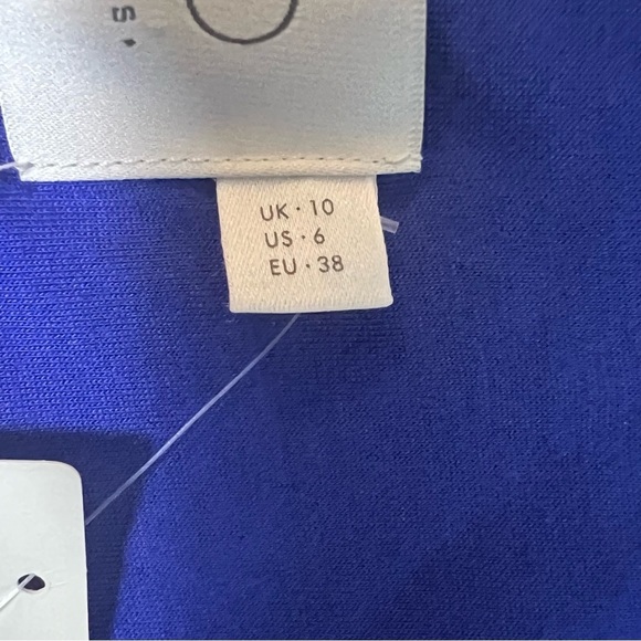 ANTHROPOLOGIE HD In Paris Ardmore A-Line Blue Green Printed Mini Dress 6 NWT - Picture 10 of 13